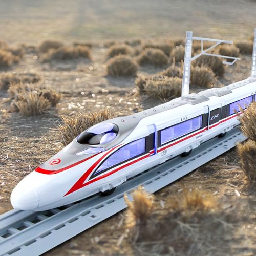 回力高铁动车玩具汽车模型合金仿真复兴轨道套装