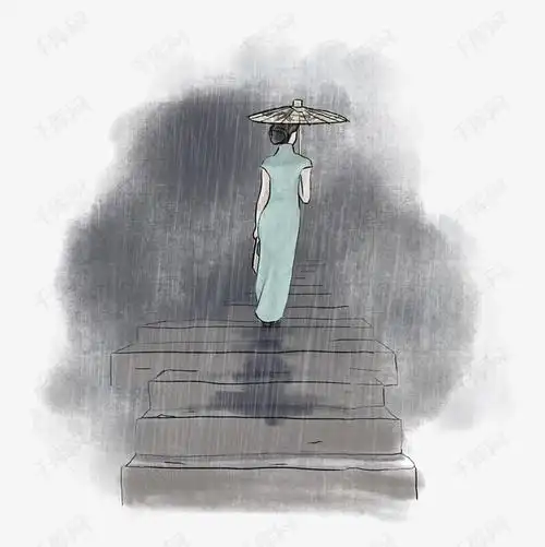 古风清明节雨纷纷雨巷