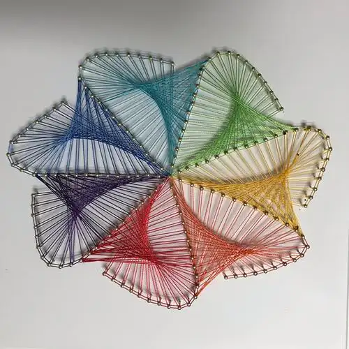 钉子画,线绕的艺术