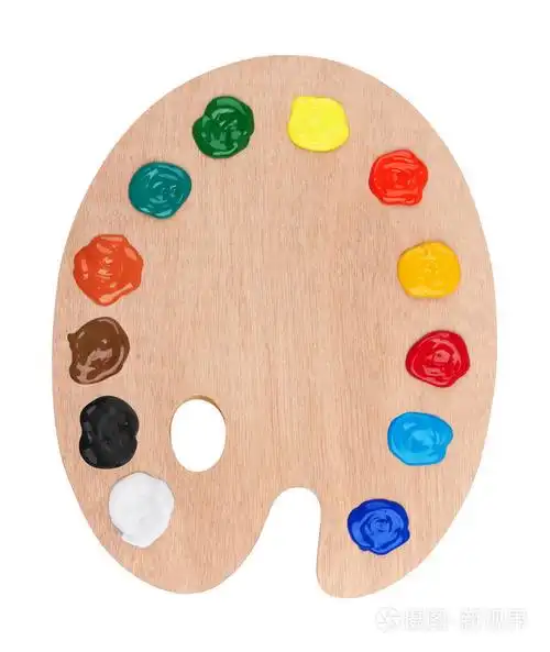 油漆的木艺术调色板