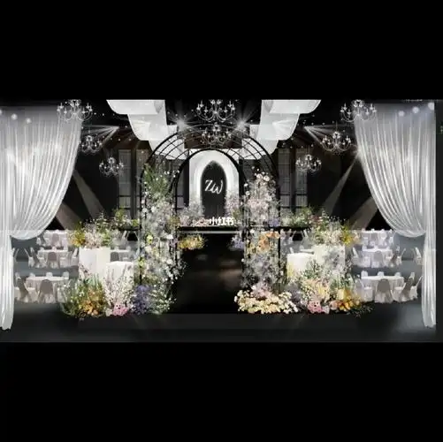高级婚礼舞台效果图欢迎定购