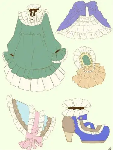 漫画女主的褶皱裙裙是怎么个画法