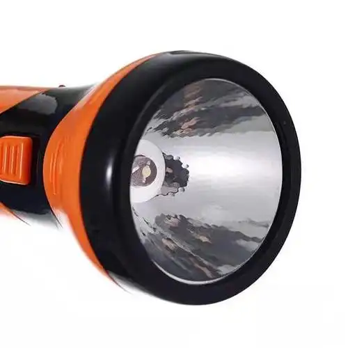 雅格yage充电式家用led手电筒应急手电yg3804橙色