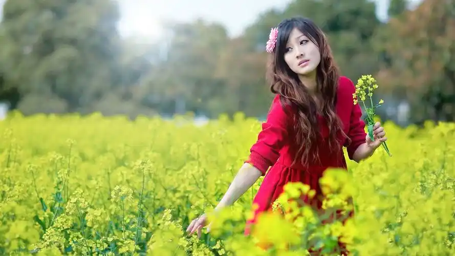 > 清新养眼的欧美田园美女写真图片电脑桌面壁纸第二辑(1920x1080)