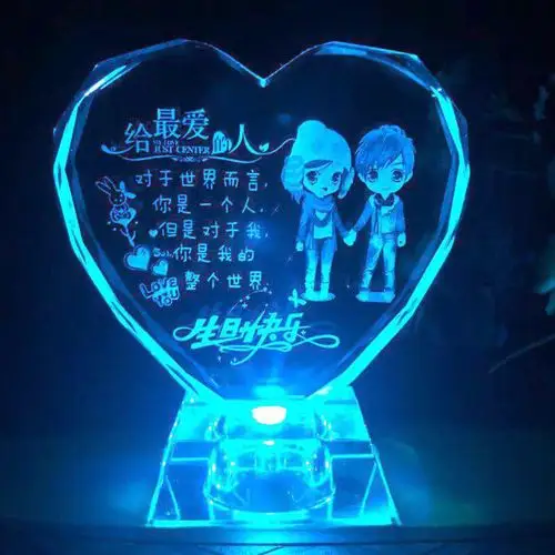 人节礼物定制情侣照片创意生日礼物送女朋友老婆小礼品桃心生日快乐有