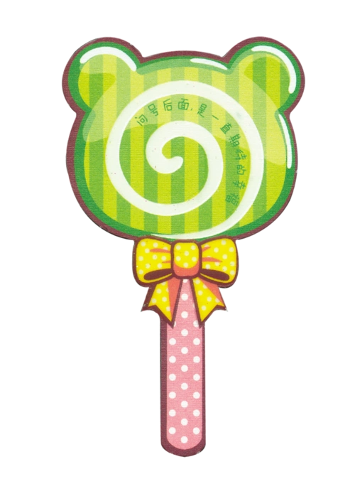 卡通手绘小熊棒棒糖 图片