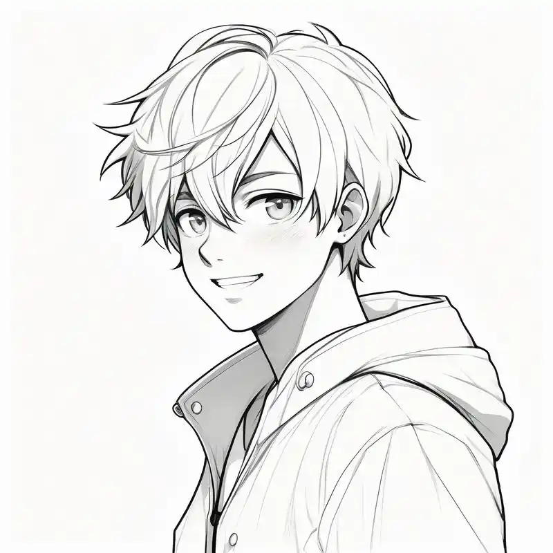 黑白素描头像男生专属 男生的黑白素描头像来啦!