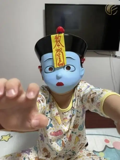 万圣节面具全脸恐怖小僵尸面具鬼小子恐怖搞笑道具装扮儿童成人