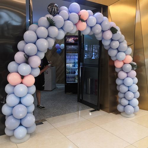 周年店庆装饰气球拱门支架金灿灿商场美容院开业气球