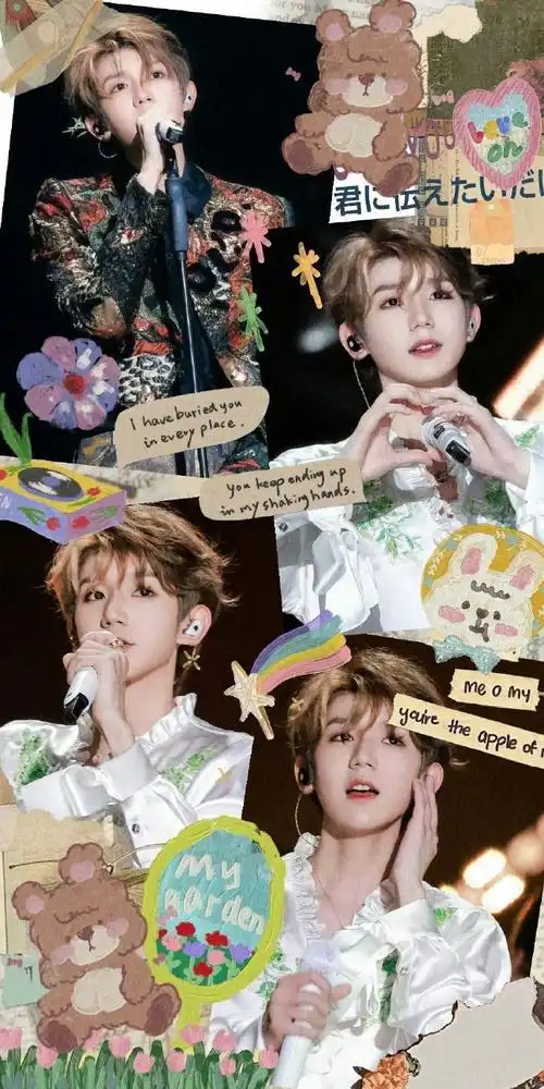 既然这样 那我来分享十周年小甜豆壁纸(手机自动发送#tfboys十周年未