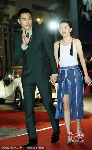 旧情人郭采洁杨佑宁开心走红毯 言承旭惊喜现身(大图)