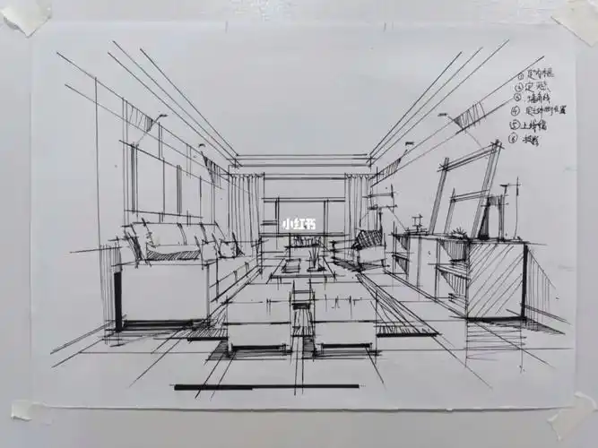 一点透视客厅空间