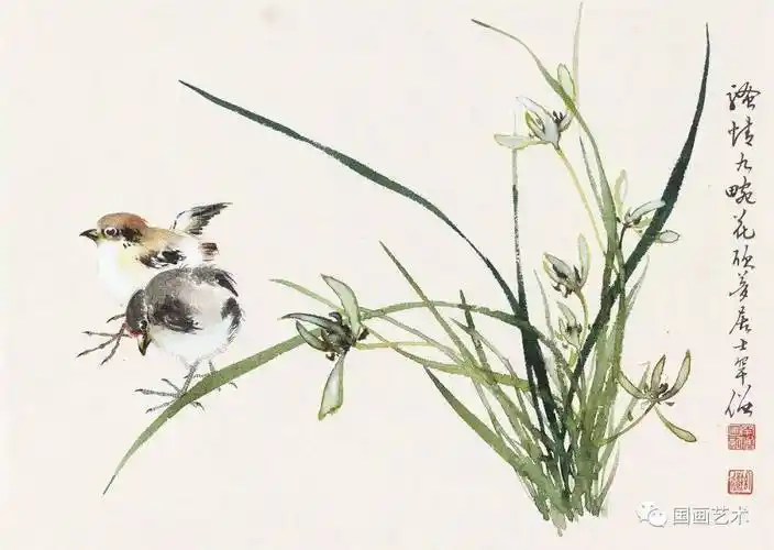 黄幻吾笔下的小鸟形神兼备