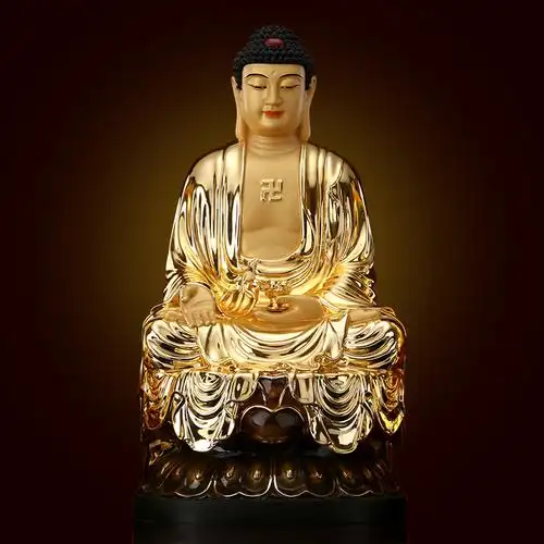 涛羽旗舰店的优惠券大全—涛羽 阿弥陀佛佛像 纯铜鎏金阿弥陀佛像坐像