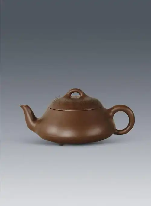 0507当代徐汉棠制紫砂石瓢壶