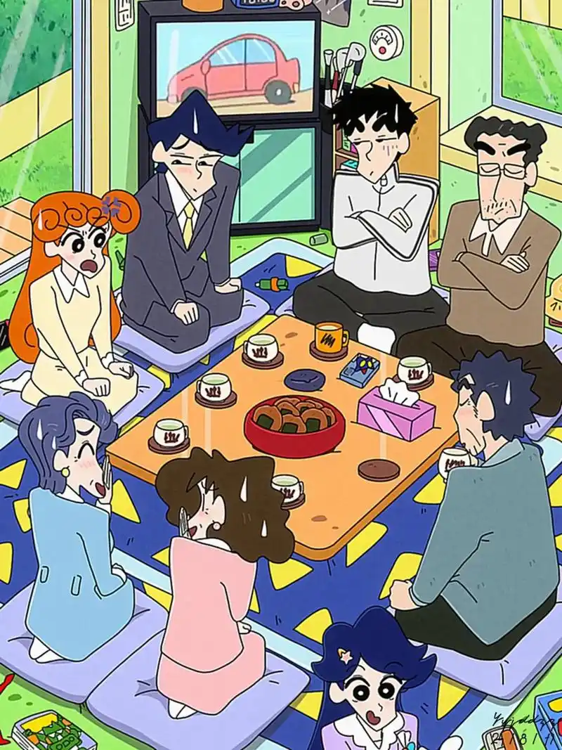 风间小葵见家长了哦.#蜡笔小新 #野原新之助 #小葵风间情头 - 抖音