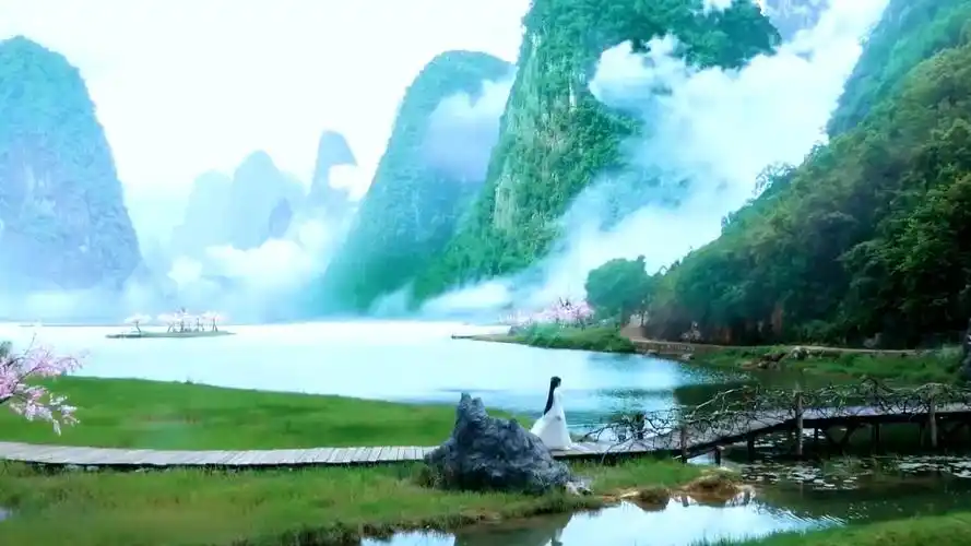 7【古风仙侠绝美空境】生子婴儿/背影离开/霞光百鸟