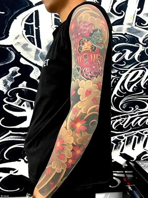 日式老传统花臂