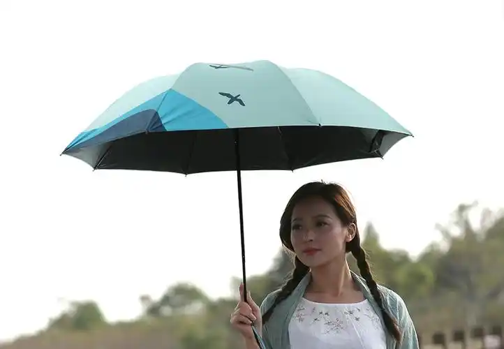 百盛洋 晴雨伞折叠黑胶太阳伞遮阳伞 6303d恋上盛夏 粉红