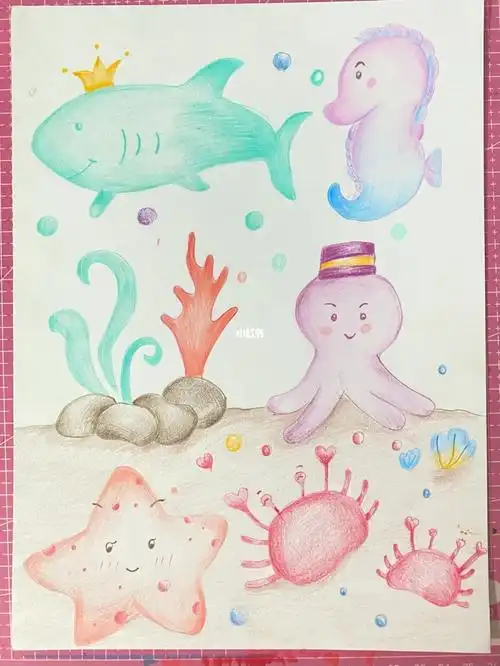彩铅海底世界