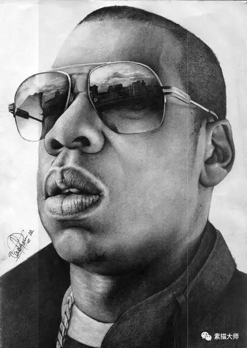24张漂亮逼真的名人肖像铅笔画欣赏