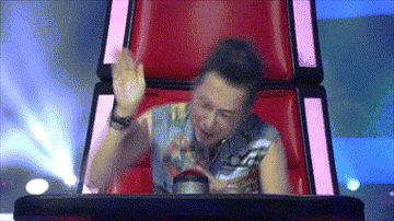 录制《中国好声音》的时候,他永远都是