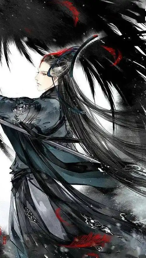 古风黑衣头像壁纸