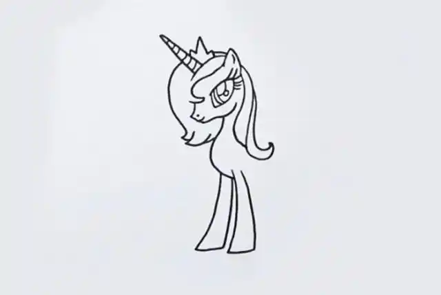 月亮公主简笔画教程