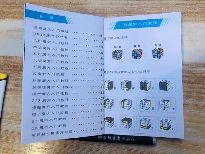 奇艺书复原三阶cfop公式卡三四五阶金字塔镜面魔方书 奇艺秘籍书 枫叶