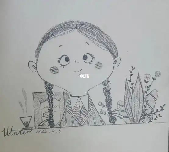 简笔画临摹零基础打卡卡通人物