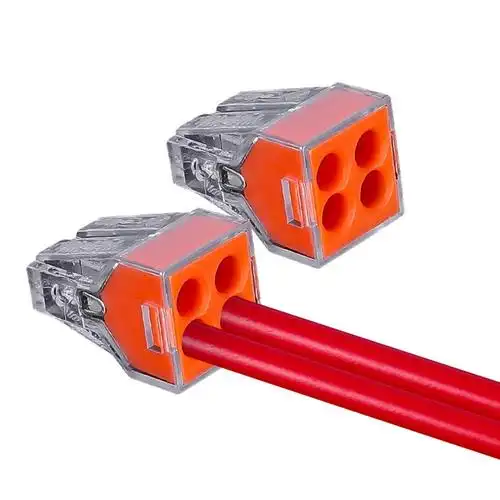 100只pct104四孔电线连接器快速接头家用硬线接线端子接线端子