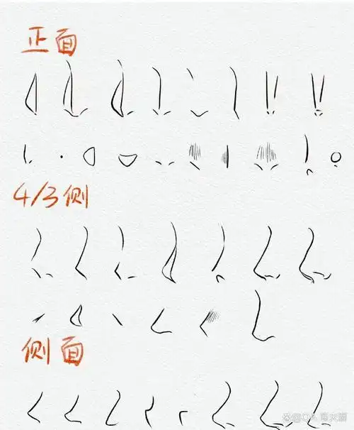 作为一名学习动漫的入门选手,动漫人物的鼻子怎么画?