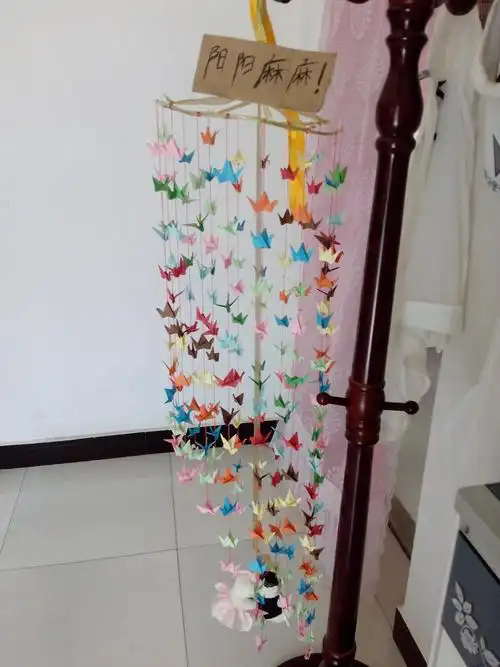 【show出diy】手工自制千纸鹤风铃只看楼主