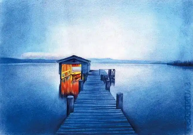 【彩铅风景画】