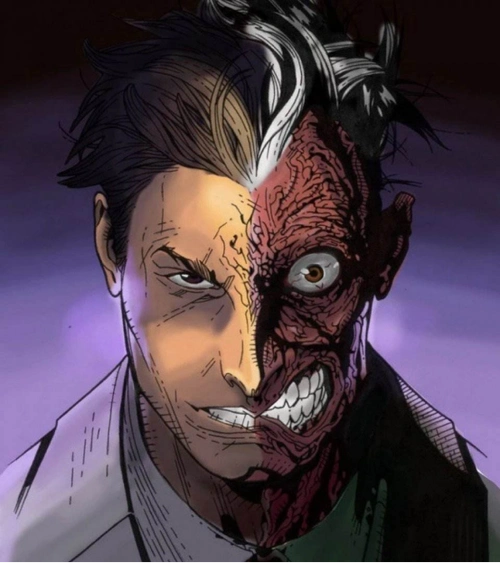 蝙蝠侠黑暗骑士光明骑士化为双面暴徒