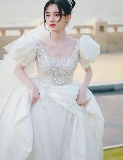 鞠婧祎婚纱造型被疯传,美出新高度,网友:最美新娘|鞠婧祎|婚纱|新娘
