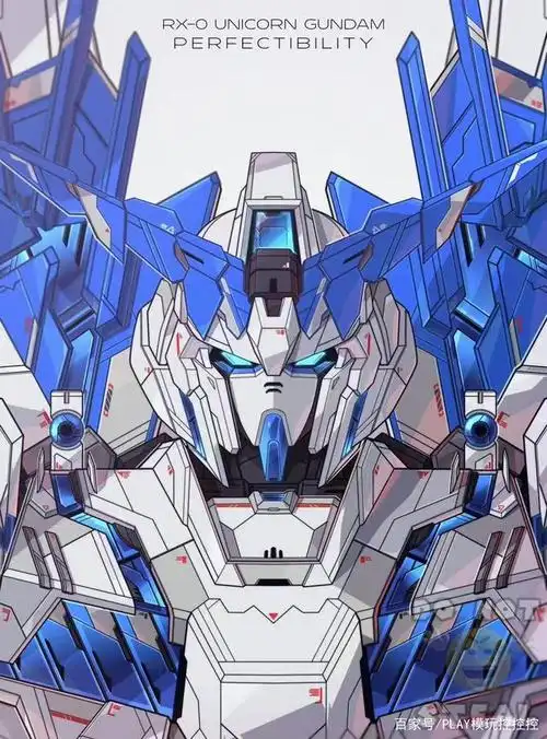 独角兽高达各形态头像插画