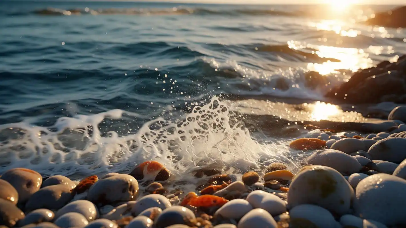 直播封面必备:精美海浪图片素材98