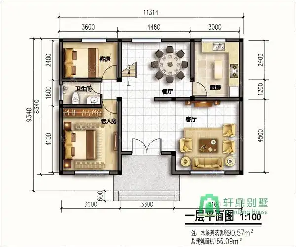 农村二层自建房屋设计图,小平方户型完美,造价18万左右