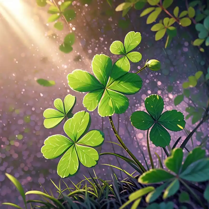 92四叶草头像,微信幸运标志!