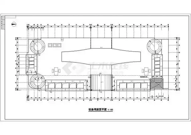 四层大型商场结构施工cad全套图标注齐全