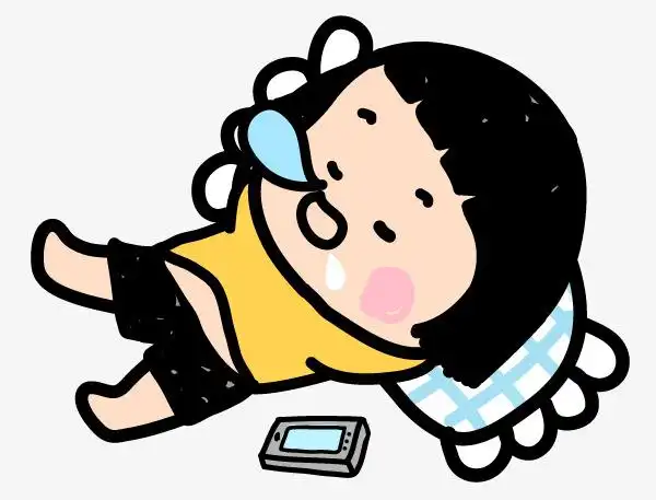 手绘睡觉的女孩