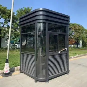 钢结构岗亭保安亭户外可移动小区物业岗亭门卫值班室收费治安岗亭 2*2