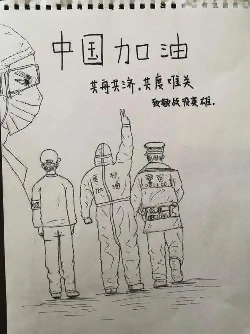 白衣天使简笔画图片大全抗击疫情白衣天使简笔画图片大全