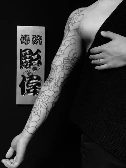 火男,阿多福,生首_纹身图案手稿图片_嘉墨雕伟的纹身作品集