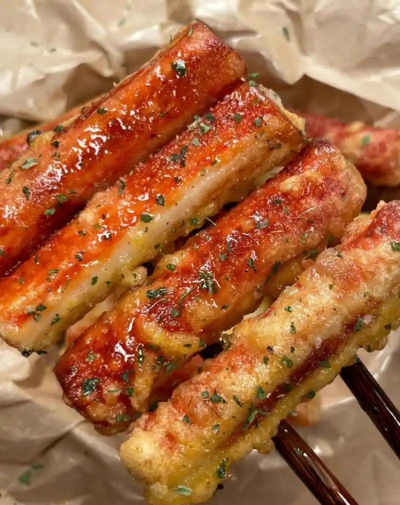 7815食材:蟹肉棒,鸡蛋,淀粉,面粉,黑胡椒,盐