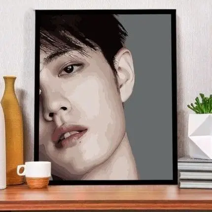 肖战画像图画肖战王一博魏无羡蓝忘机diy君一数字油画diy