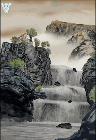 手机下载动态壁纸有水声有树叶飘来飘去有河水在动有鱼在悠来悠去