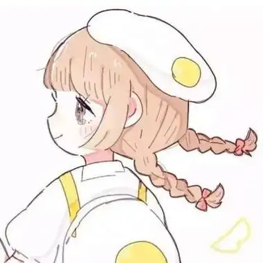 手绘小清新动漫闺蜜头像