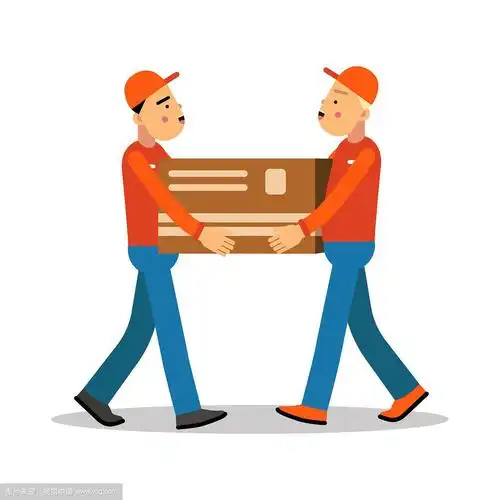 两个搬运重物的工人